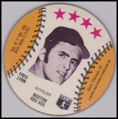 1976 Safelon Discs Fred Lynn